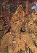 unknow artist, Large bodhisattva, cave i Ajanta